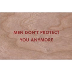 Men Don't Protect me Anymore  -- Print, Postcards, Truisms by Jenny Holzer