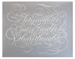 More Trouble Than Thought, Screen Print with Palladium Leaf, 2021