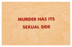 Vintage Murder Has Its Sexual Side -- Print, Postcards, Text, Truisms by Jenny Holzer