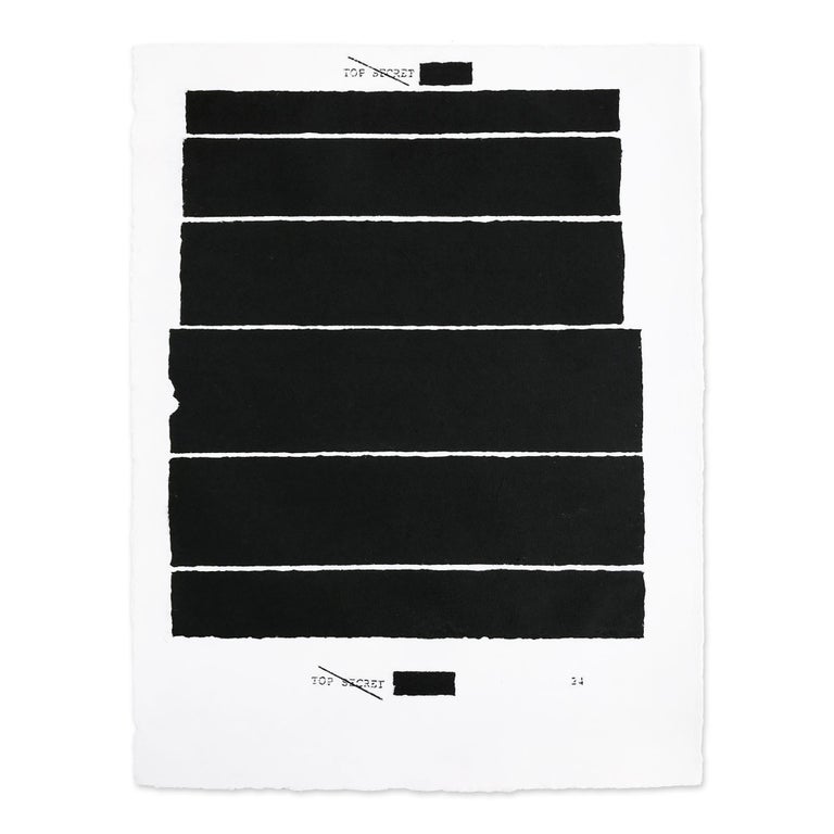 Jenny Holzer Top Secret 24, Print For Sale at 1stdibs