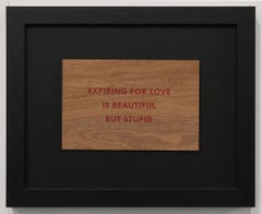 Truisme "Expirer par amour, c'est beau mais c'est bête".