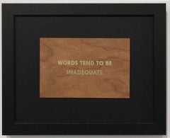 Truismo 'Le parole tendono ad essere inadeguate'.