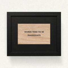 Truismo 'Le parole tendono ad essere inadeguate'.