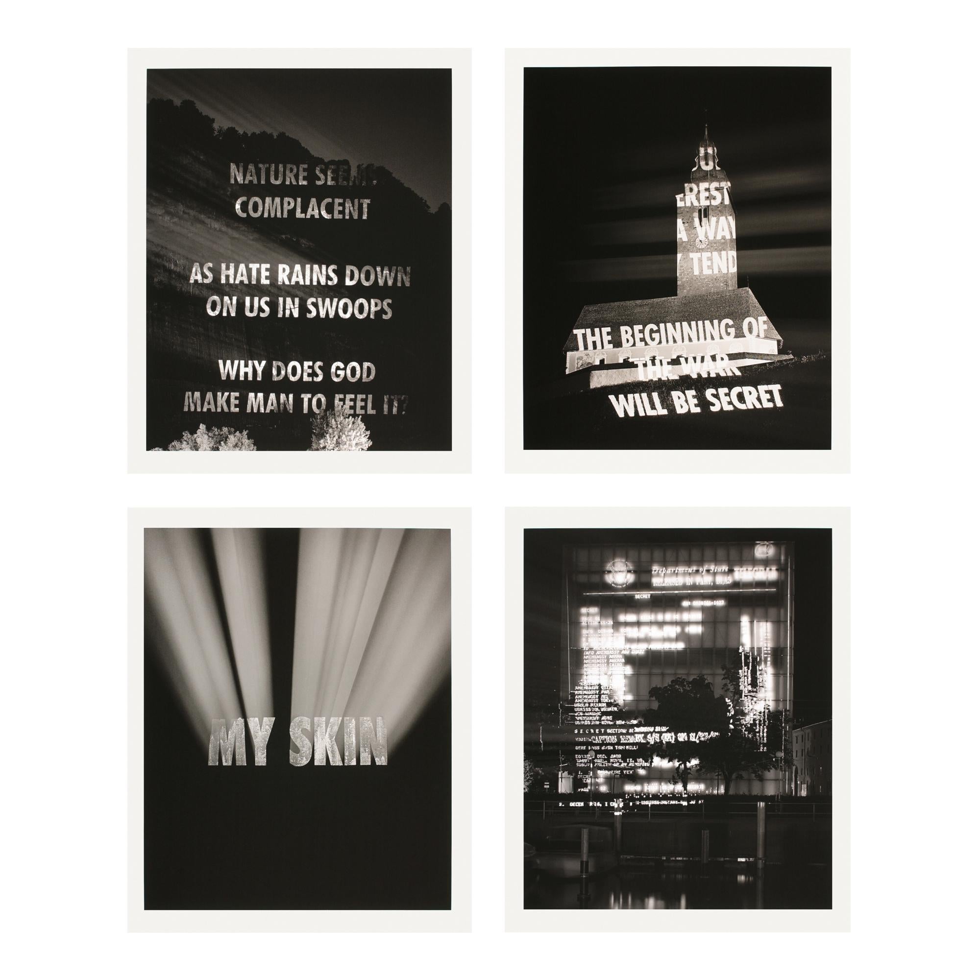 Jenny Holzer Figurative Print - Truth Before Power, Suite of Four Prints, Contemporary Artist