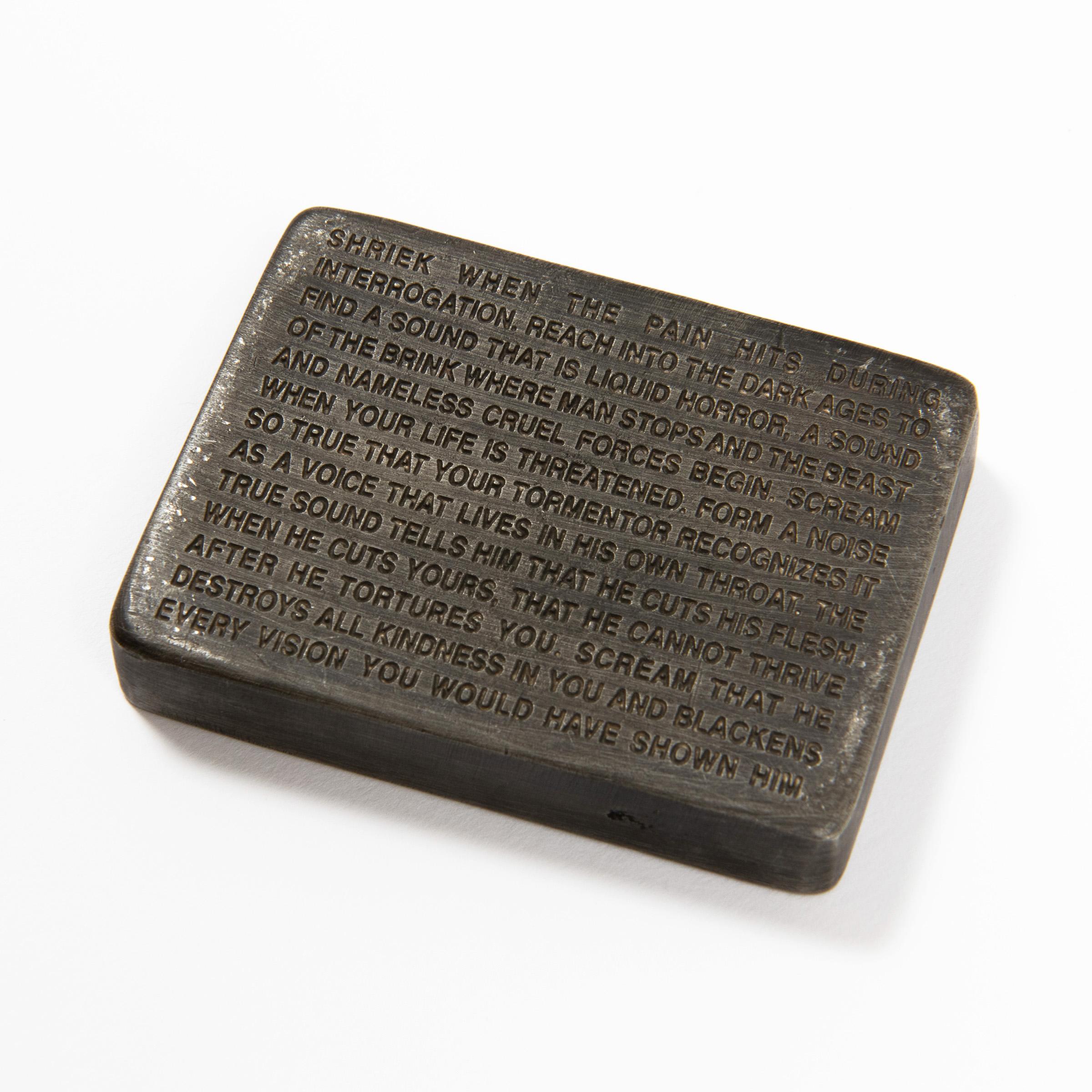 Jenny Holzer, Saggi infiammatori: Grida quando il dolore colpisce... in vendita 3