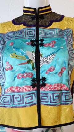 Jenny Lewis Silk Asian Soutache Vest