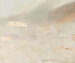 Step Inside My World - Contemporary Minimal Abstract Oil Painting with Collage