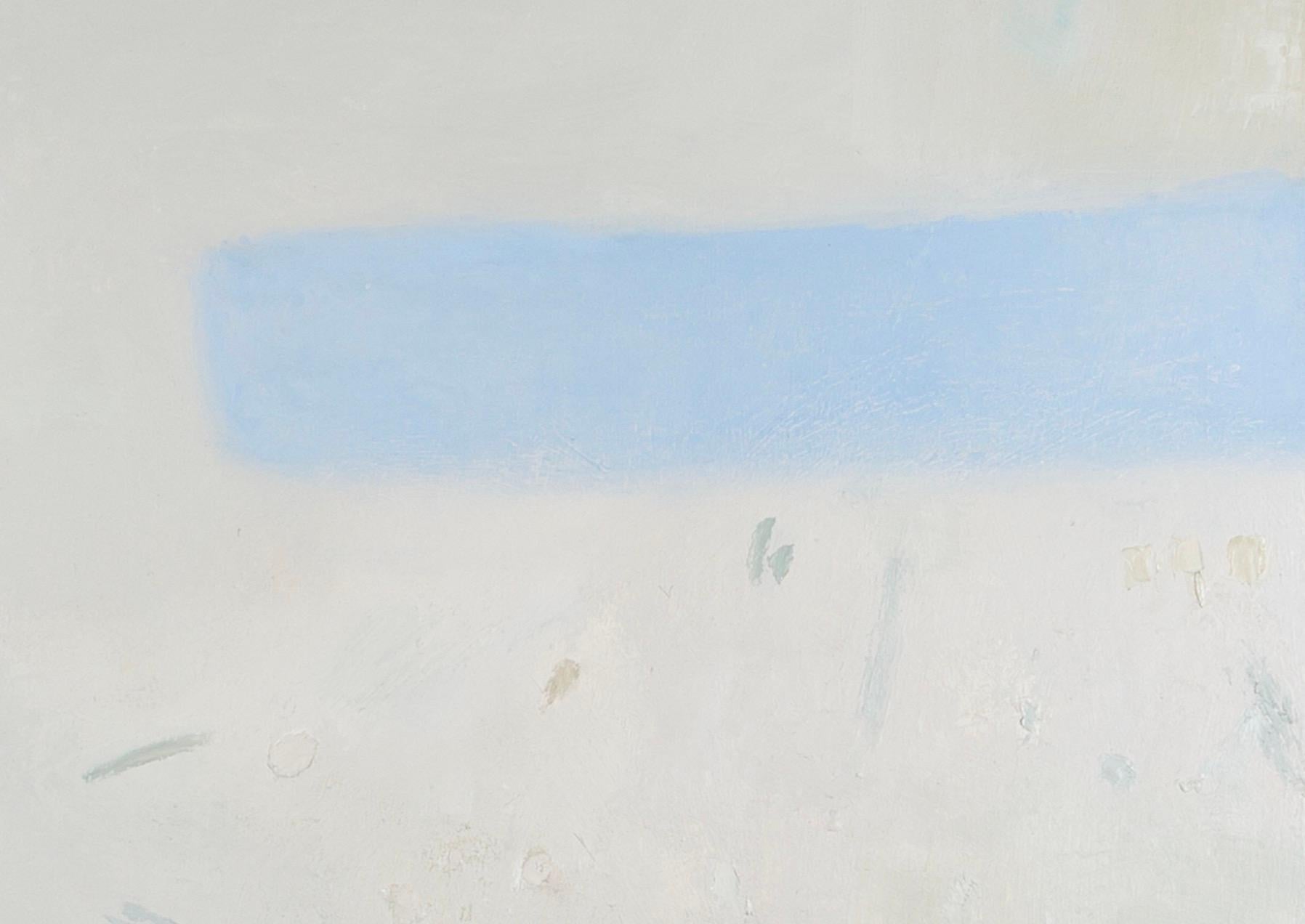 Il cielo incontra il mare, pittura astratta olio su tela, 2023 in vendita 1