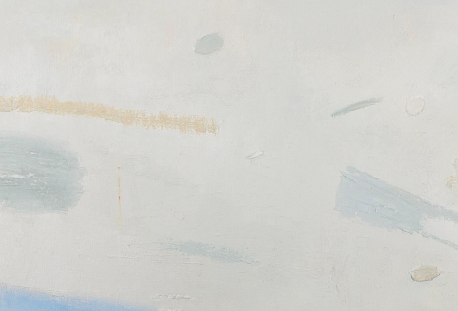 Il cielo incontra il mare, pittura astratta olio su tela, 2023 in vendita 2
