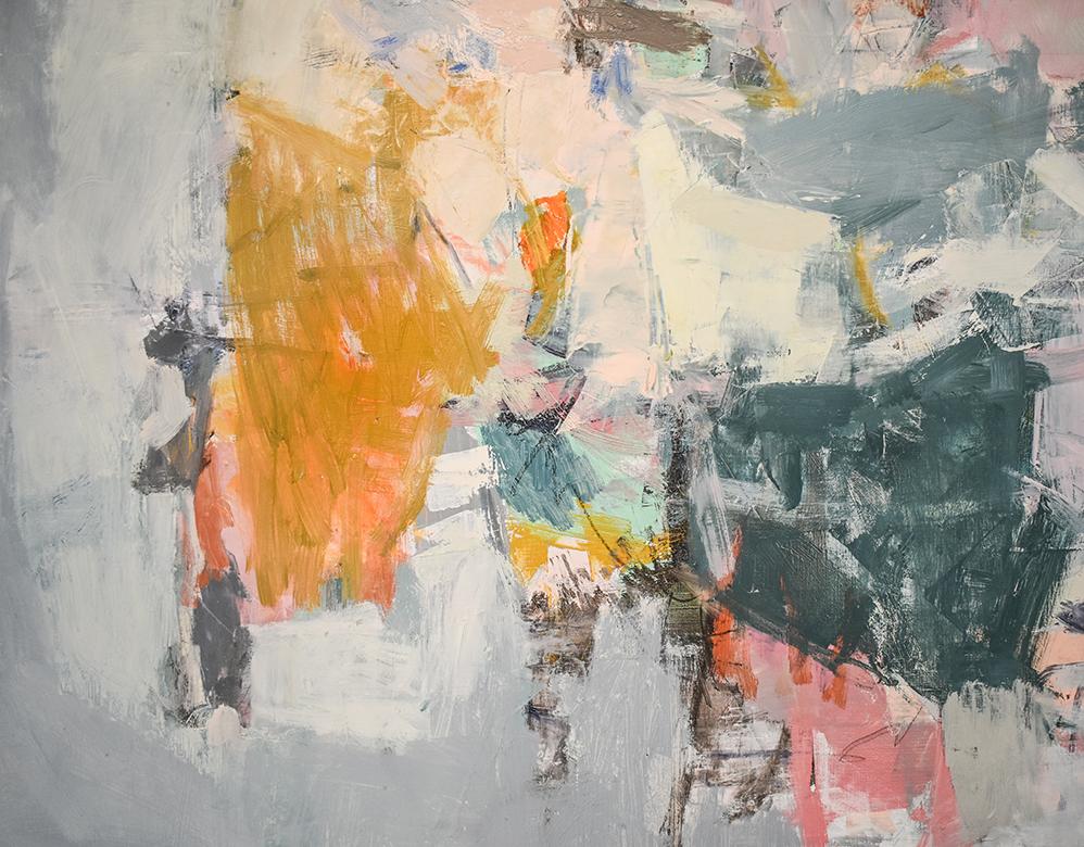 Il mare ha risolto il problema (pittura a olio su tela in stile espressionista astratto) 7