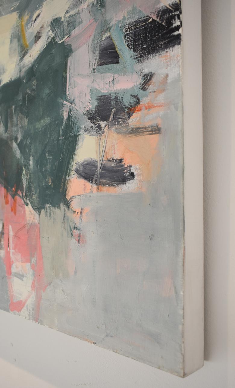 Il mare ha risolto il problema (pittura a olio su tela in stile espressionista astratto) 2