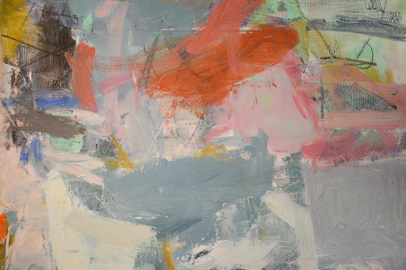 Il mare ha risolto il problema (pittura a olio su tela in stile espressionista astratto) 4