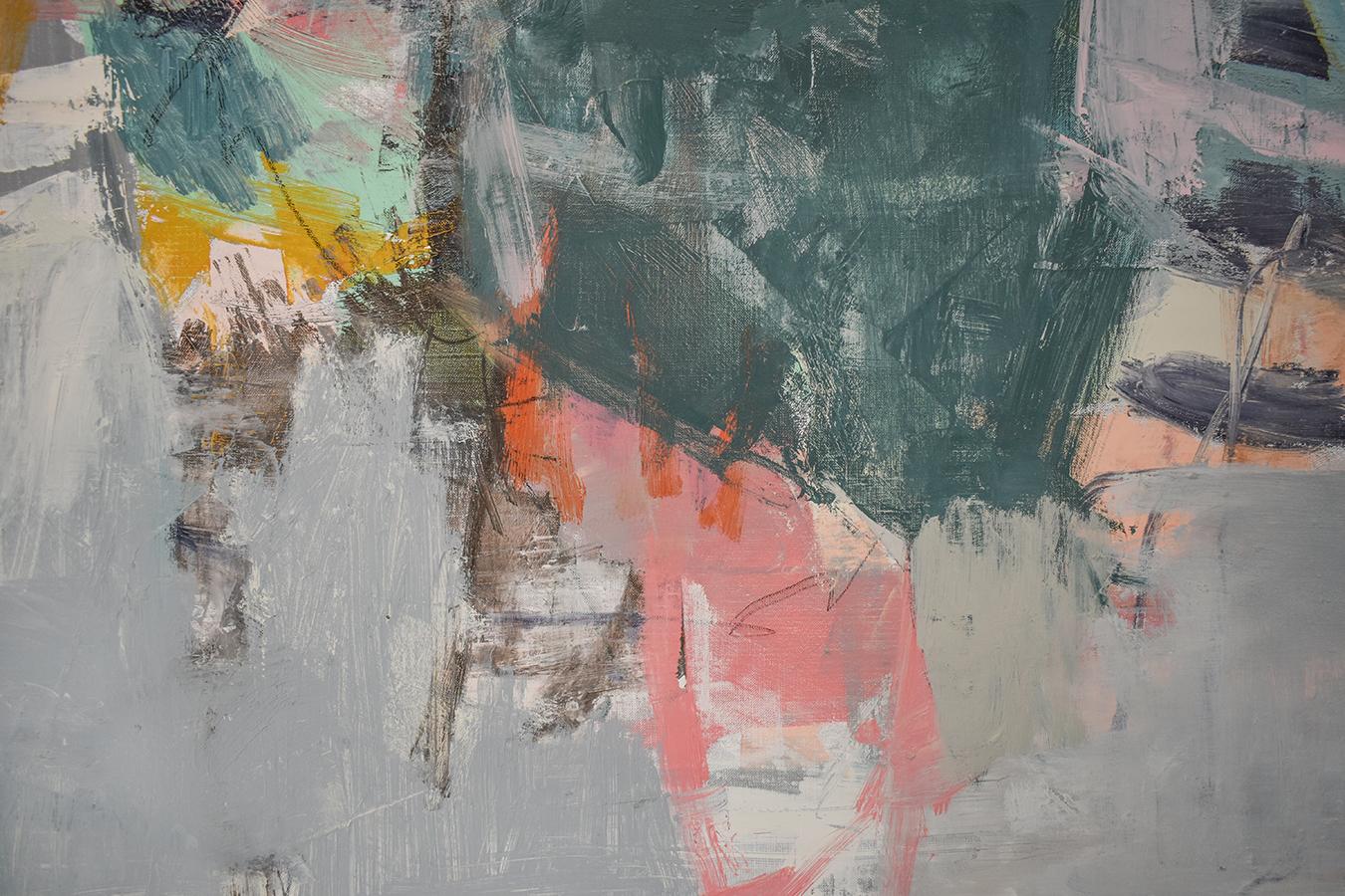 Il mare ha risolto il problema (pittura a olio su tela in stile espressionista astratto) 5