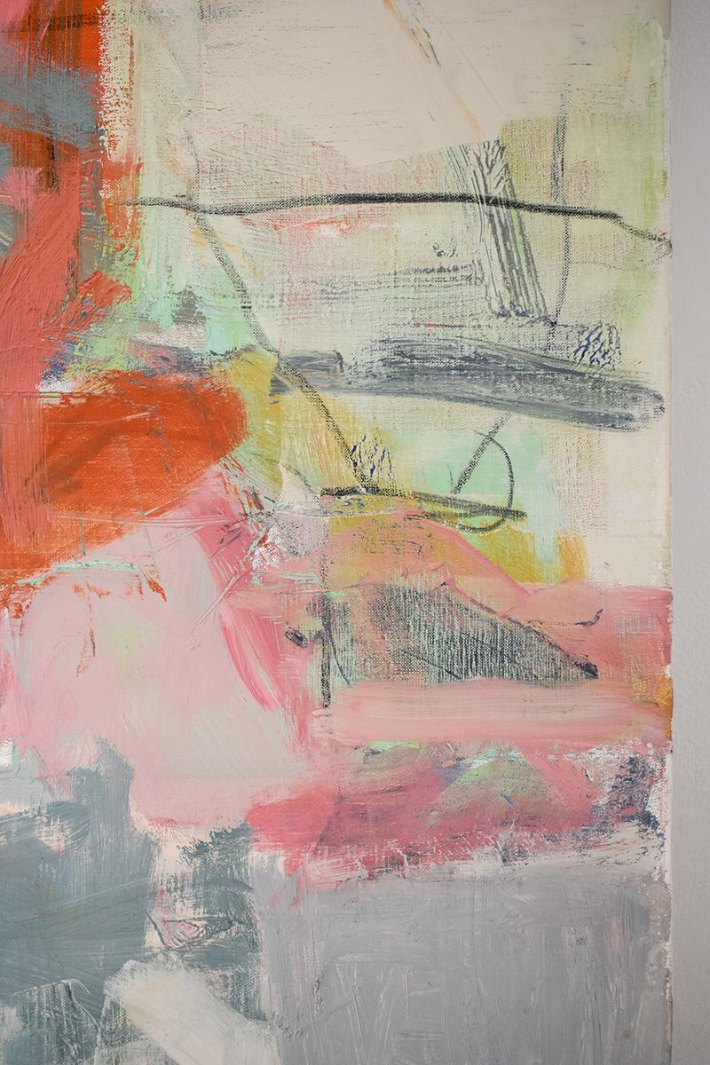 Il mare ha risolto il problema (pittura a olio su tela in stile espressionista astratto) 6
