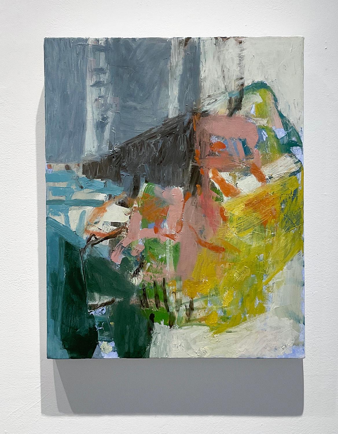 What Do I know of This Place 1 (peinture expressionniste abstraite sur toile - Qu'est-ce que je sais de ce lieu)  - Painting de Jenny Nelson