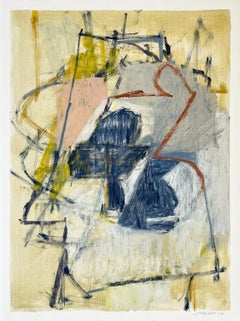 Workstation 16 (Gestural Abstract Expressionist Painting on Canvas Paper)