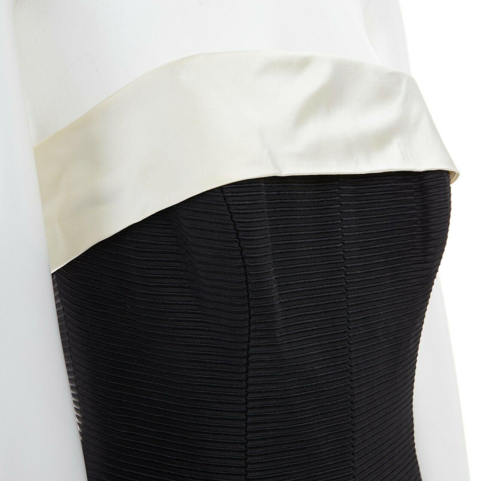 JENNY PACKHAM black sequins embroidered lace hem strapless cocktail dress UK6 XS 2