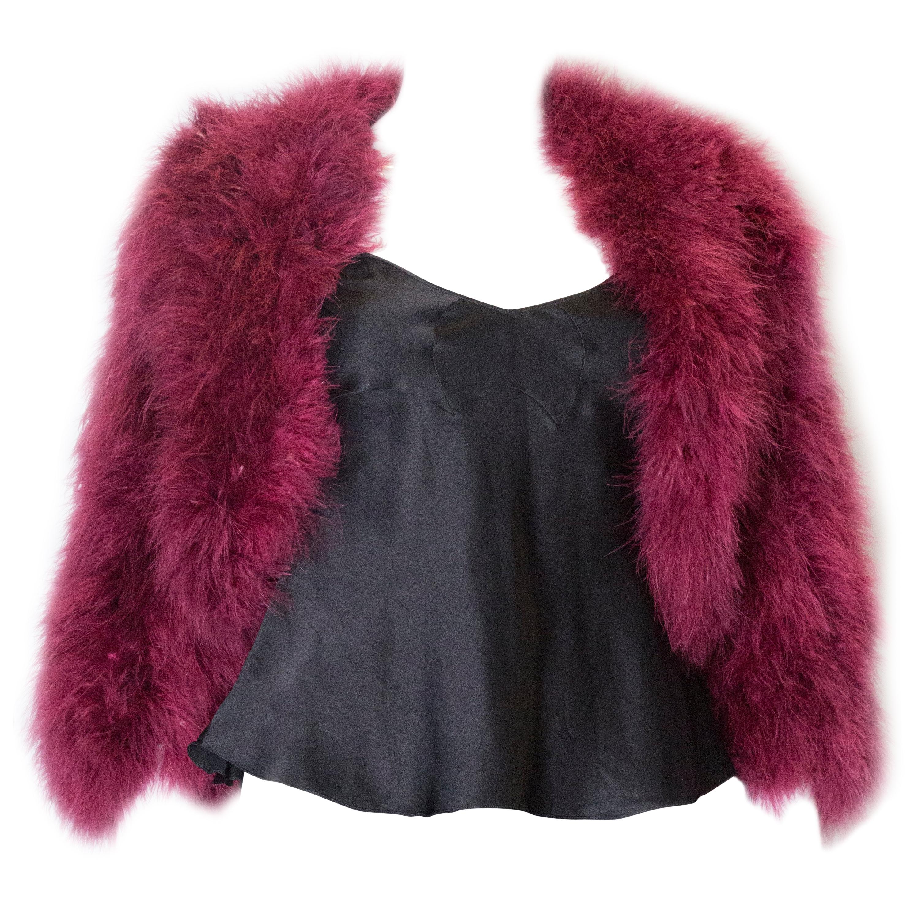 Jenny Packham Shrug mit Feder im Angebot