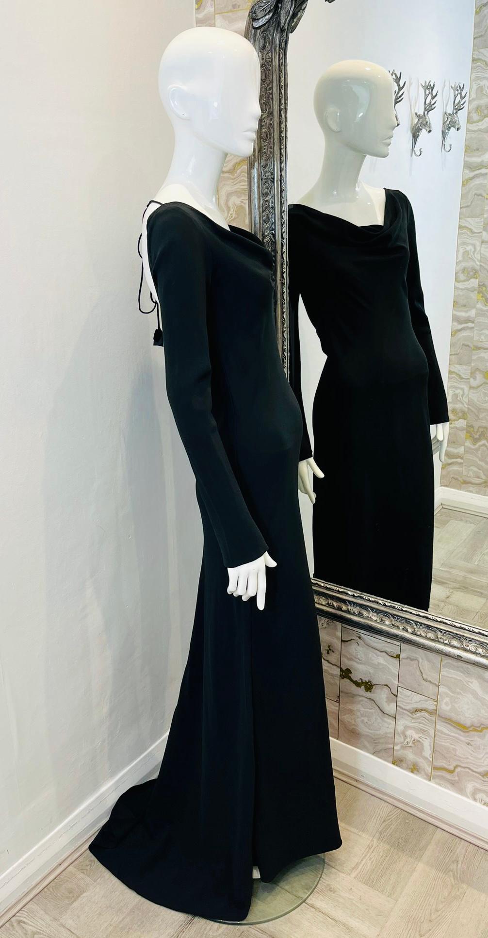Black Jenny Packham Fishtail Gown For Sale