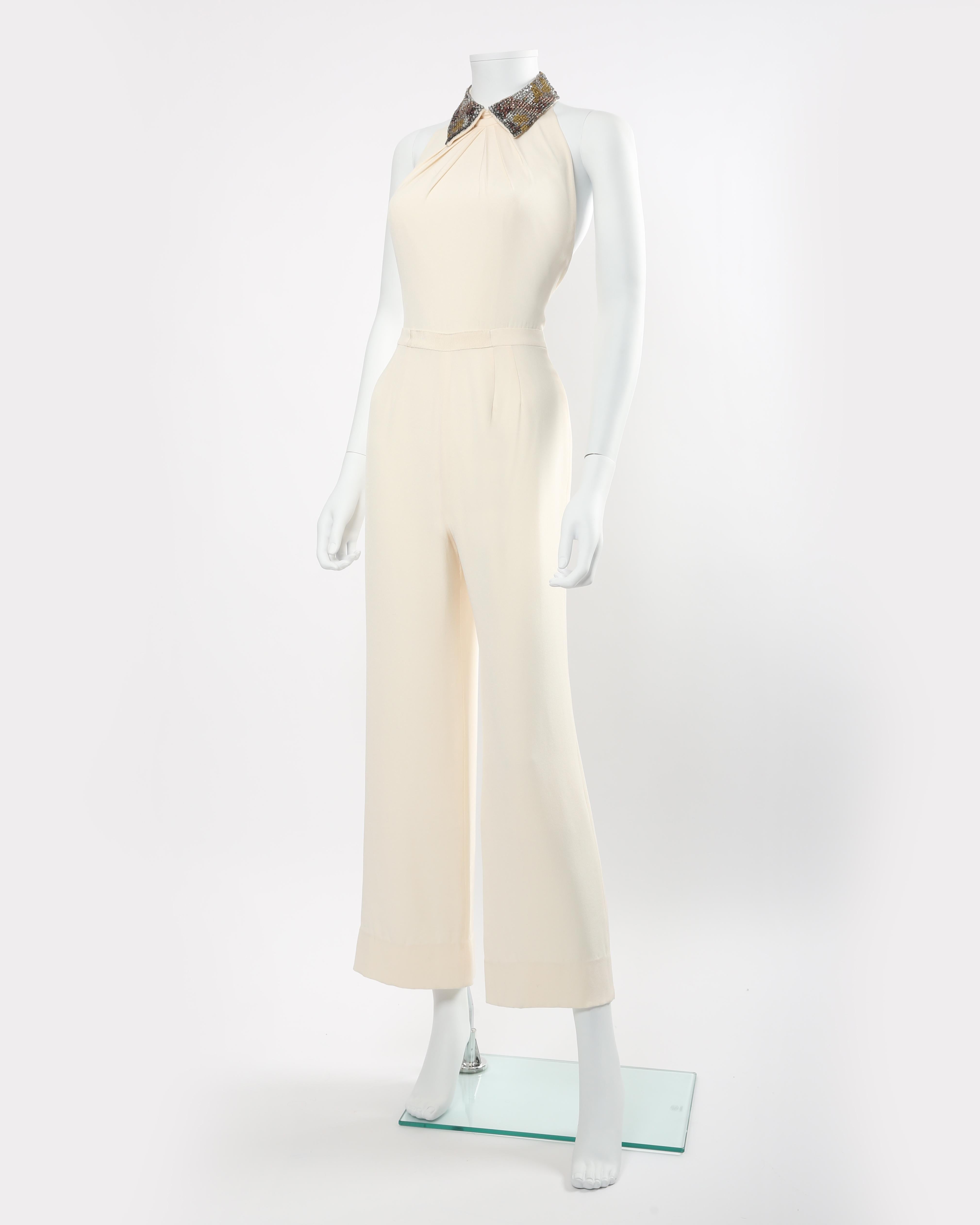 ivory jumpsuit for wedding