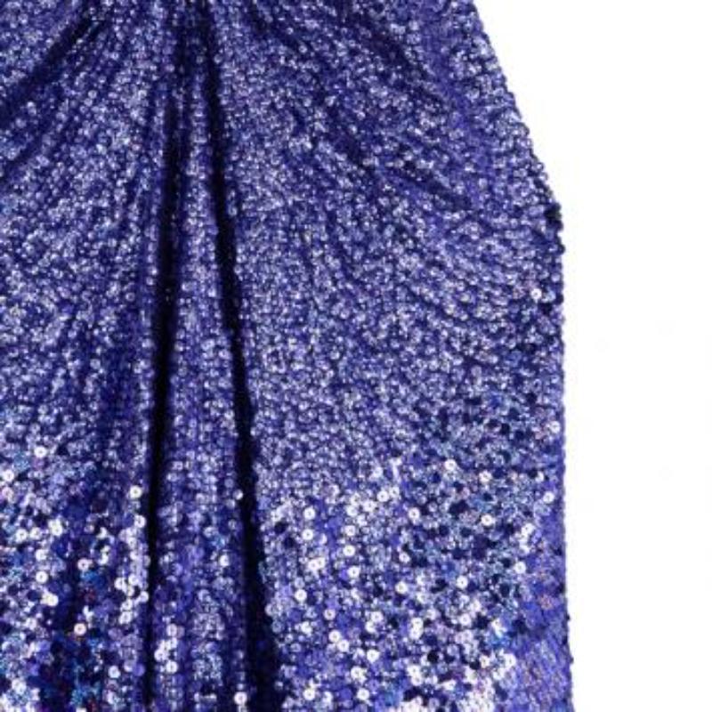 Jenny Packham Purple Sequin Halter Neck Gown M État moyen à Dubai, Al Qouz 2