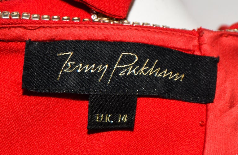 jenny packham red gown