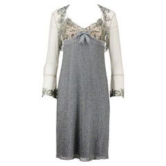 Jenny Packham Sequin Embellished Silk Dress And Jacket UK 10 