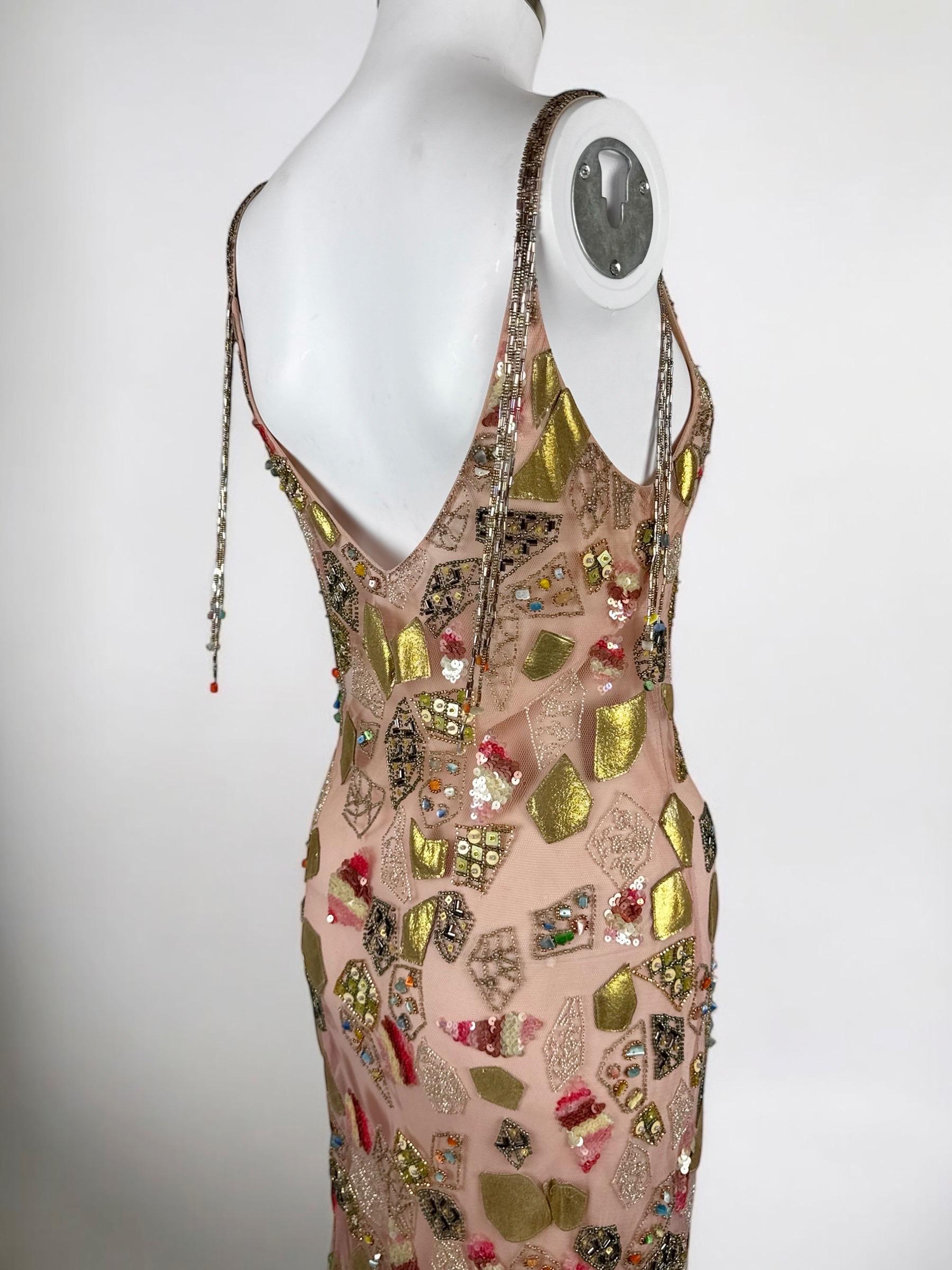 De las mujeres Vestido Jenny Packham de seda bordada y cuentas, c. 2004 en venta