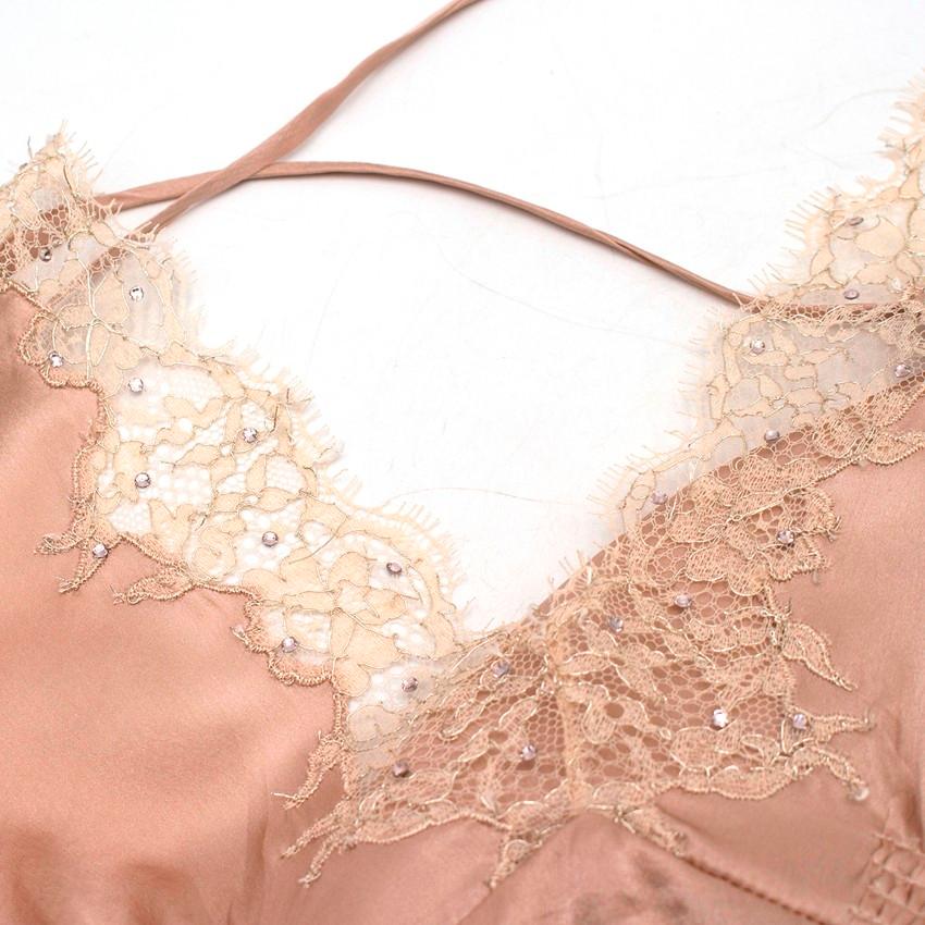 Women's Jenny Packham Silk Pink Slip Gown US 8