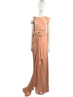 Jenny Packham Spring 2011 Look 13 Long chiffon terracotta dress
