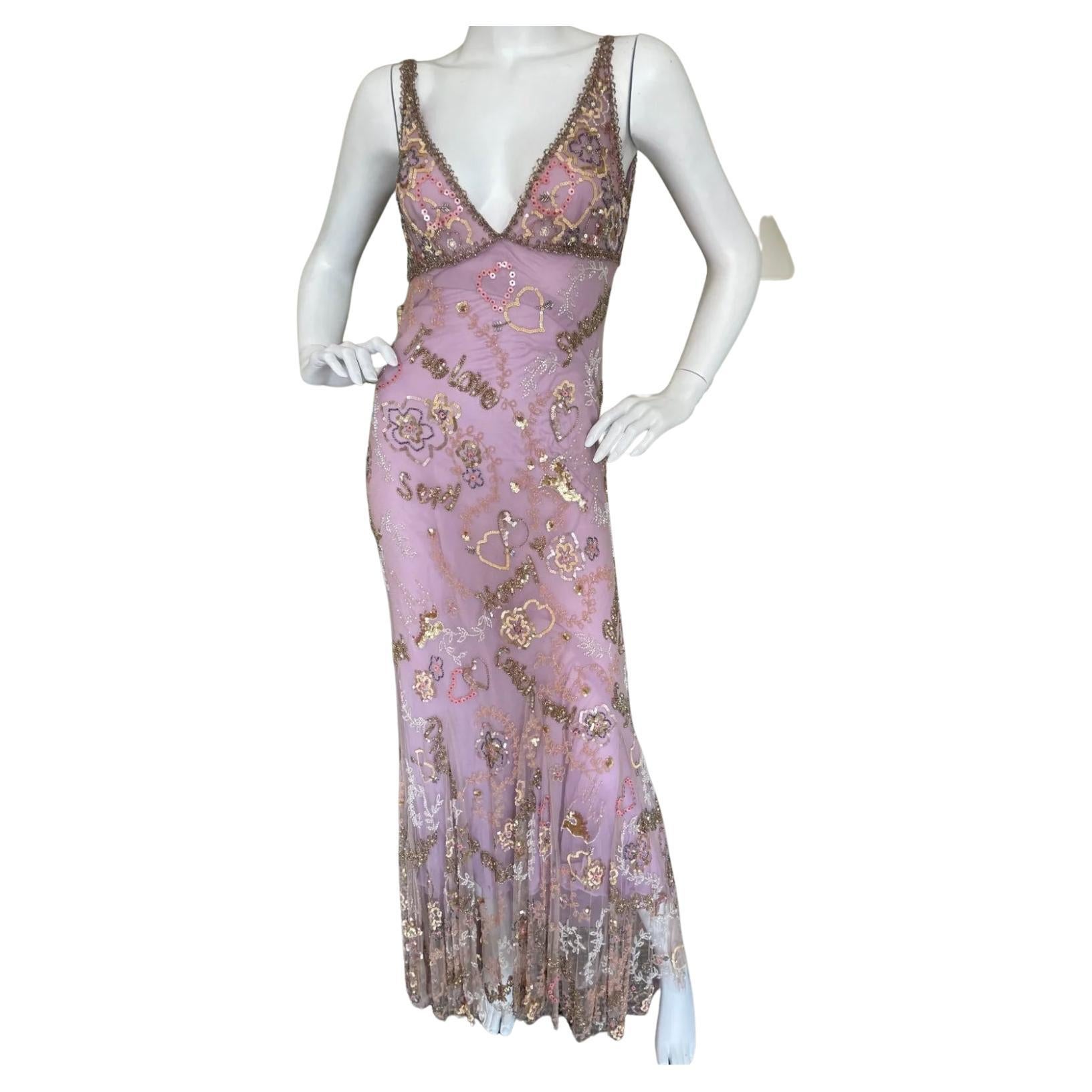 Jenny Packham "True Love" Sequin Embellished Evening Dress NWT For Sale