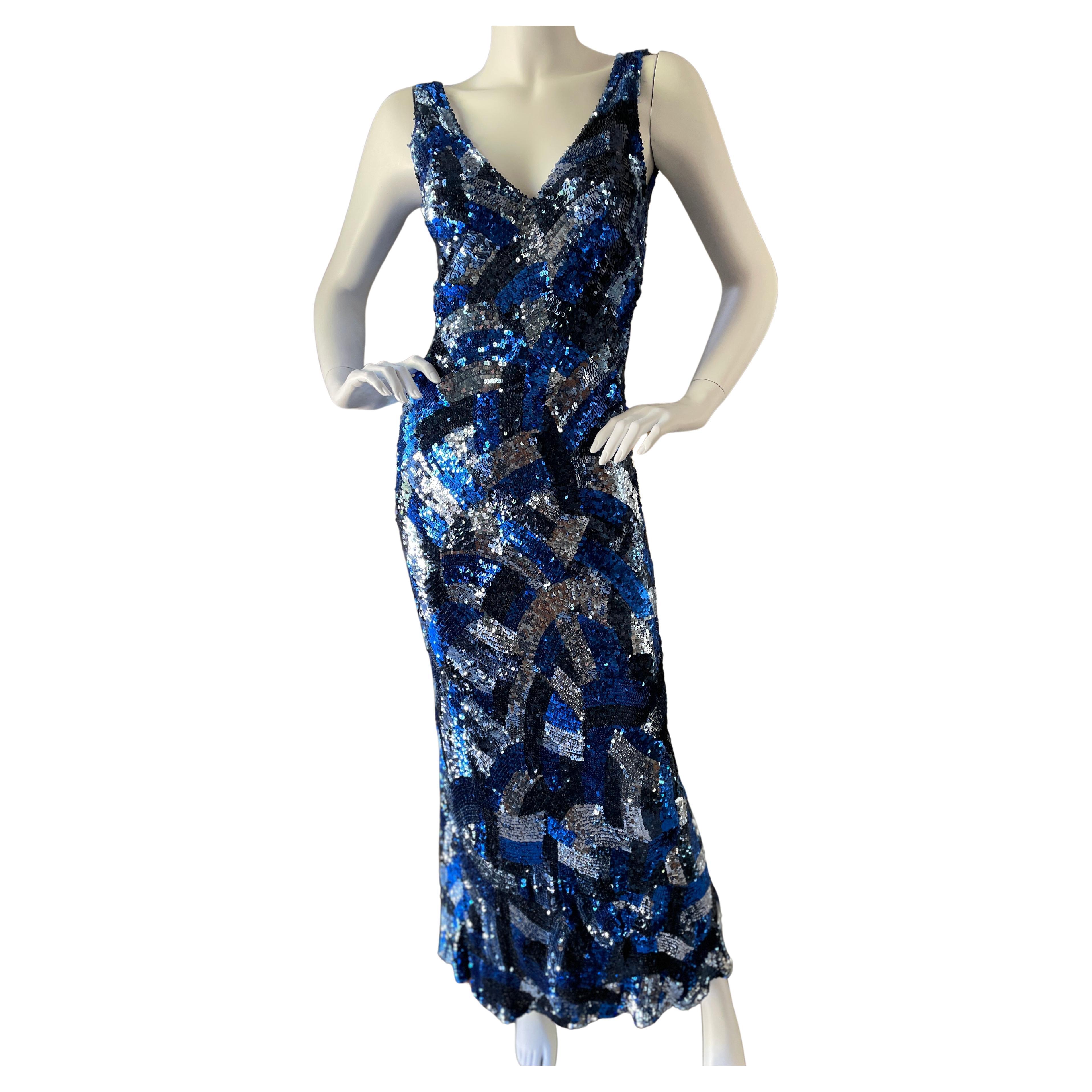 Jenny Packham Navy Blue Beaded Mini Dress For Sale At 1stDibs Jenny 
