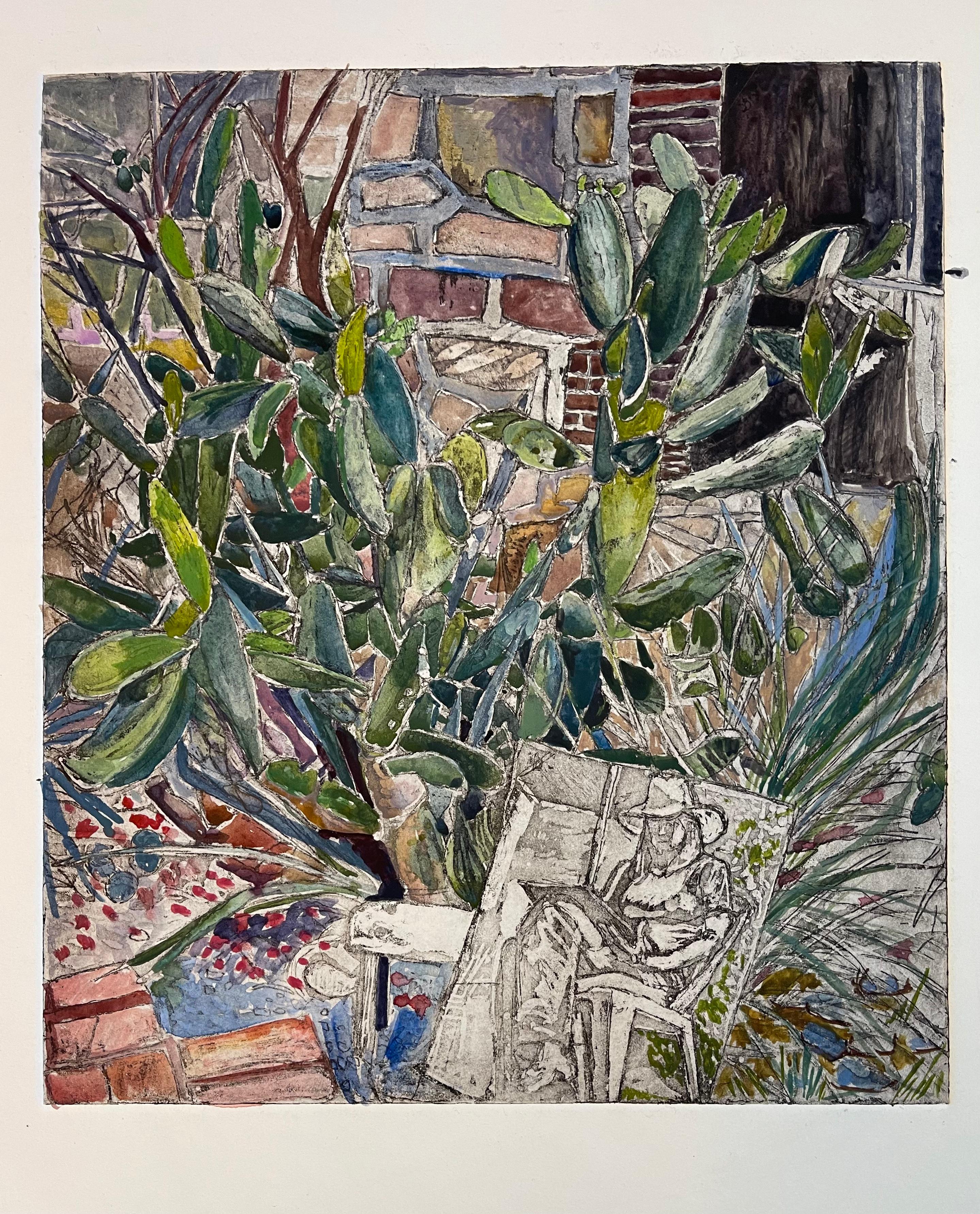 Jenny Toth Figurative Print - Mexican Garden Tangle
