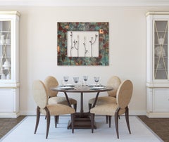 Growing in a Fragmented Landscape - Abstract Figurative Botanic Wall Sculpture