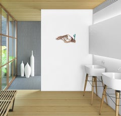 Hybrid 15 - Figurative Abstract Wall Sculpture Enamel Bronze Artwork