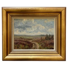 Jens Christian Bennedsen – Danish Heath Landscape with Winding Country Road