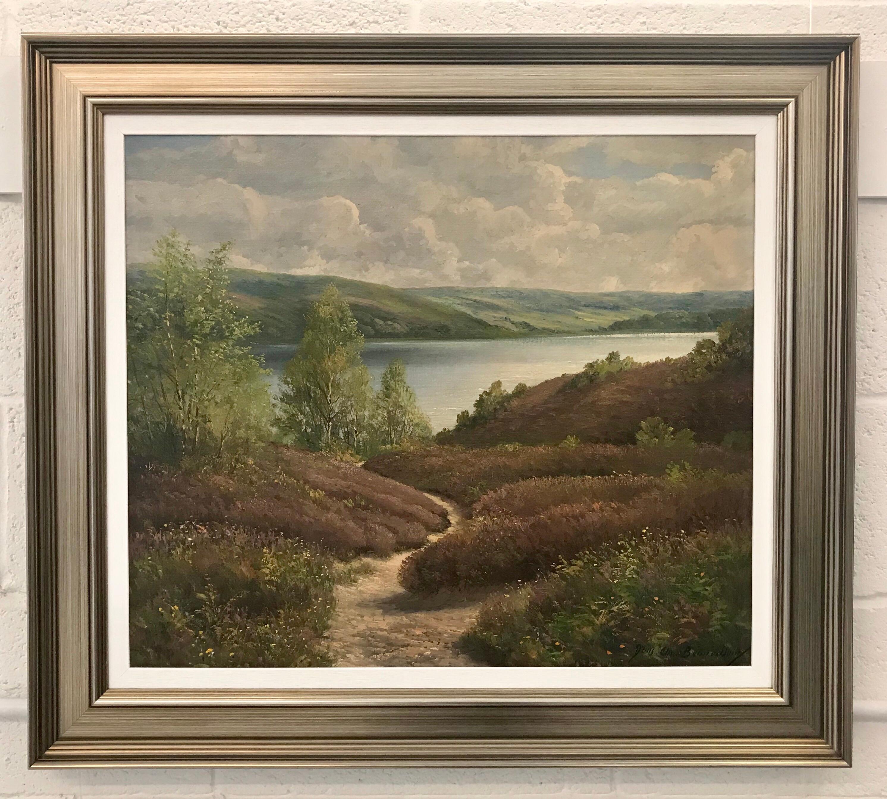 Originales Gemälde der schwedischen, norwegischen und norwegischen Fjord-Landschaft von dänischer Landschaftsmaler (Realismus), Painting, von Jens Christian Bennedsen