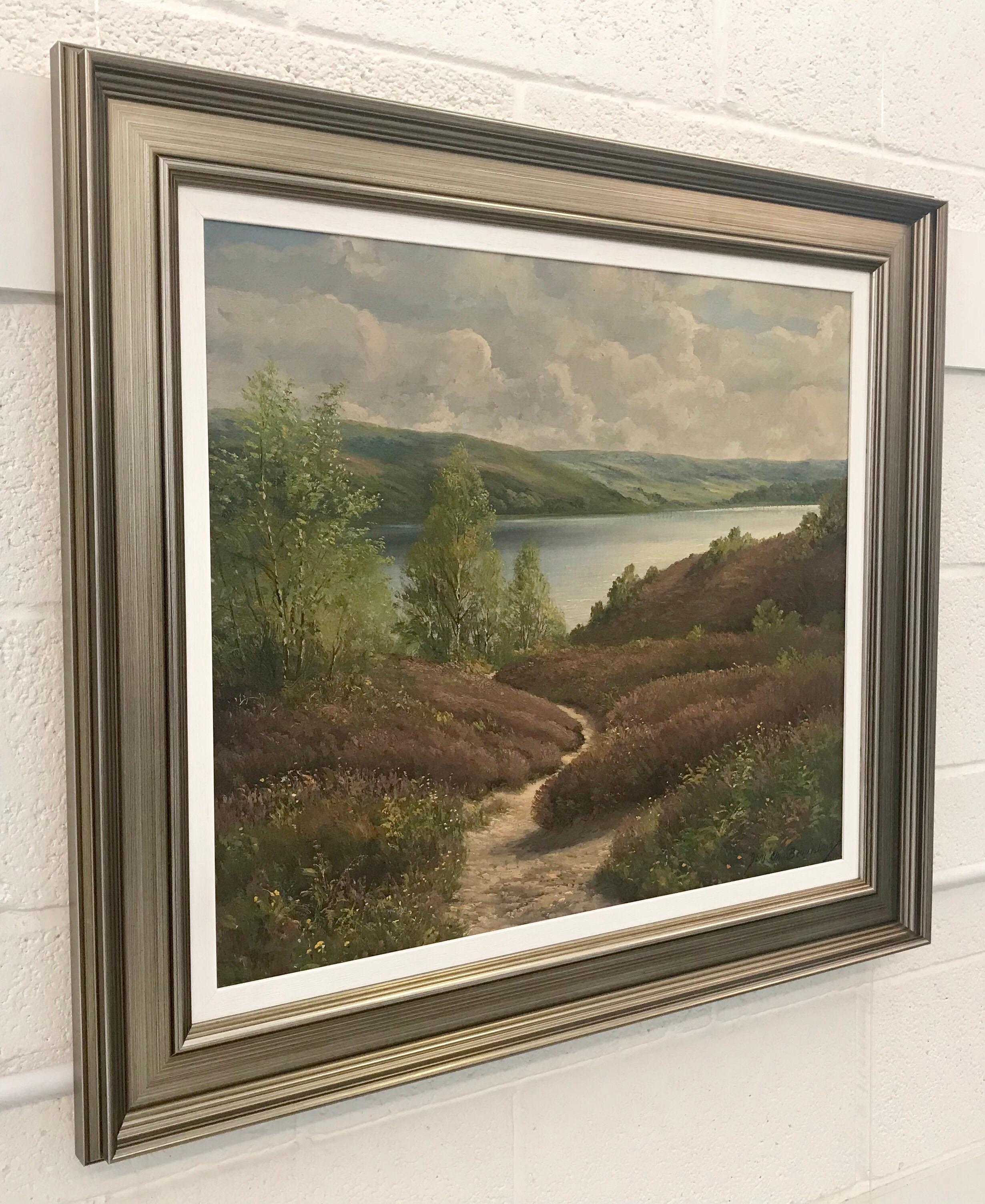Originales Gemälde der schwedischen, norwegischen und norwegischen Fjord-Landschaft von dänischer Landschaftsmaler – Painting von Jens Christian Bennedsen