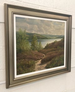 Original Painting of Sweden Norway Fjord Landscape by Danish Landscape Artist