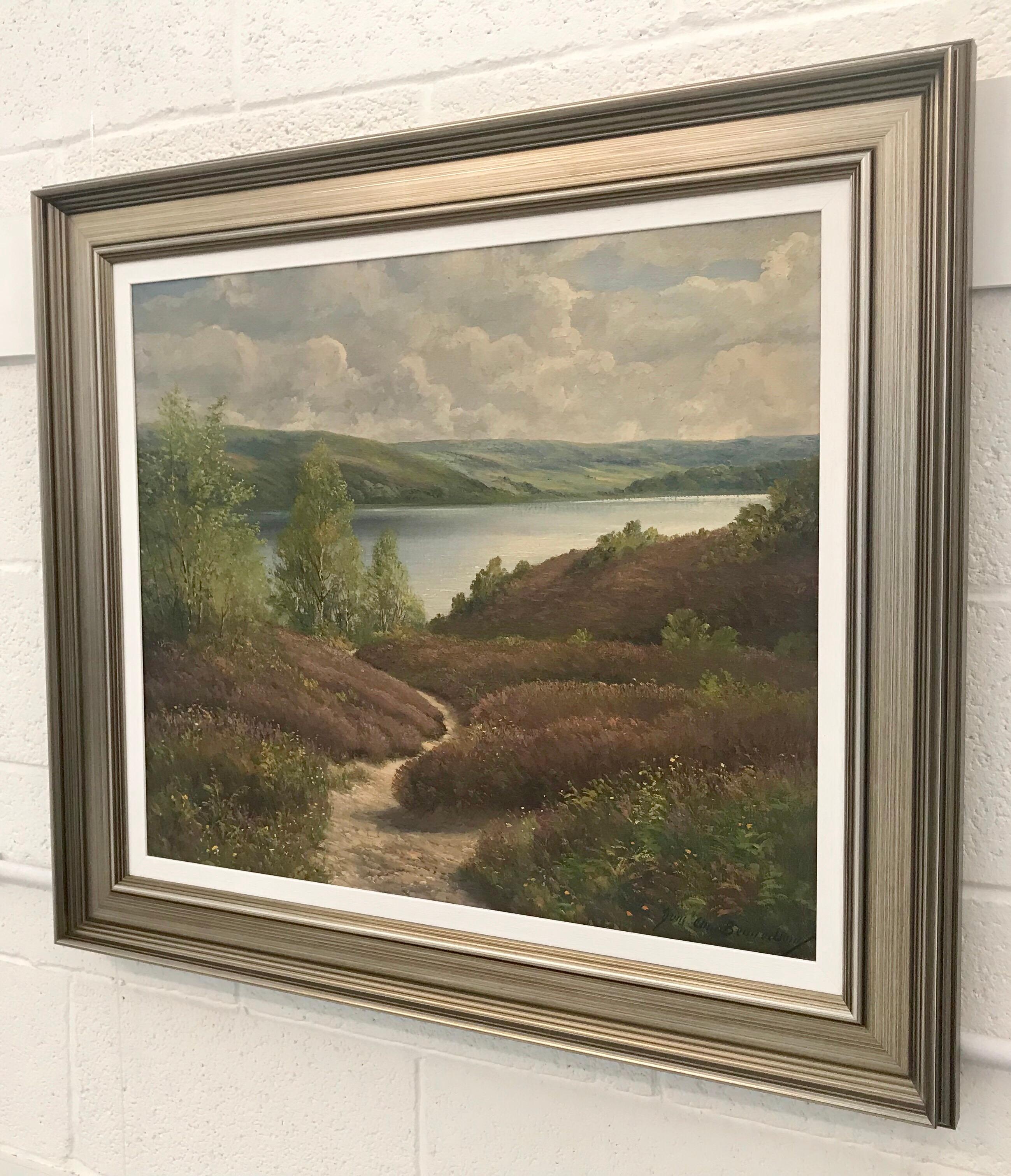 Originales Gemälde der schwedischen, norwegischen und norwegischen Fjord-Landschaft von dänischer Landschaftsmaler (Braun), Landscape Painting, von Jens Christian Bennedsen