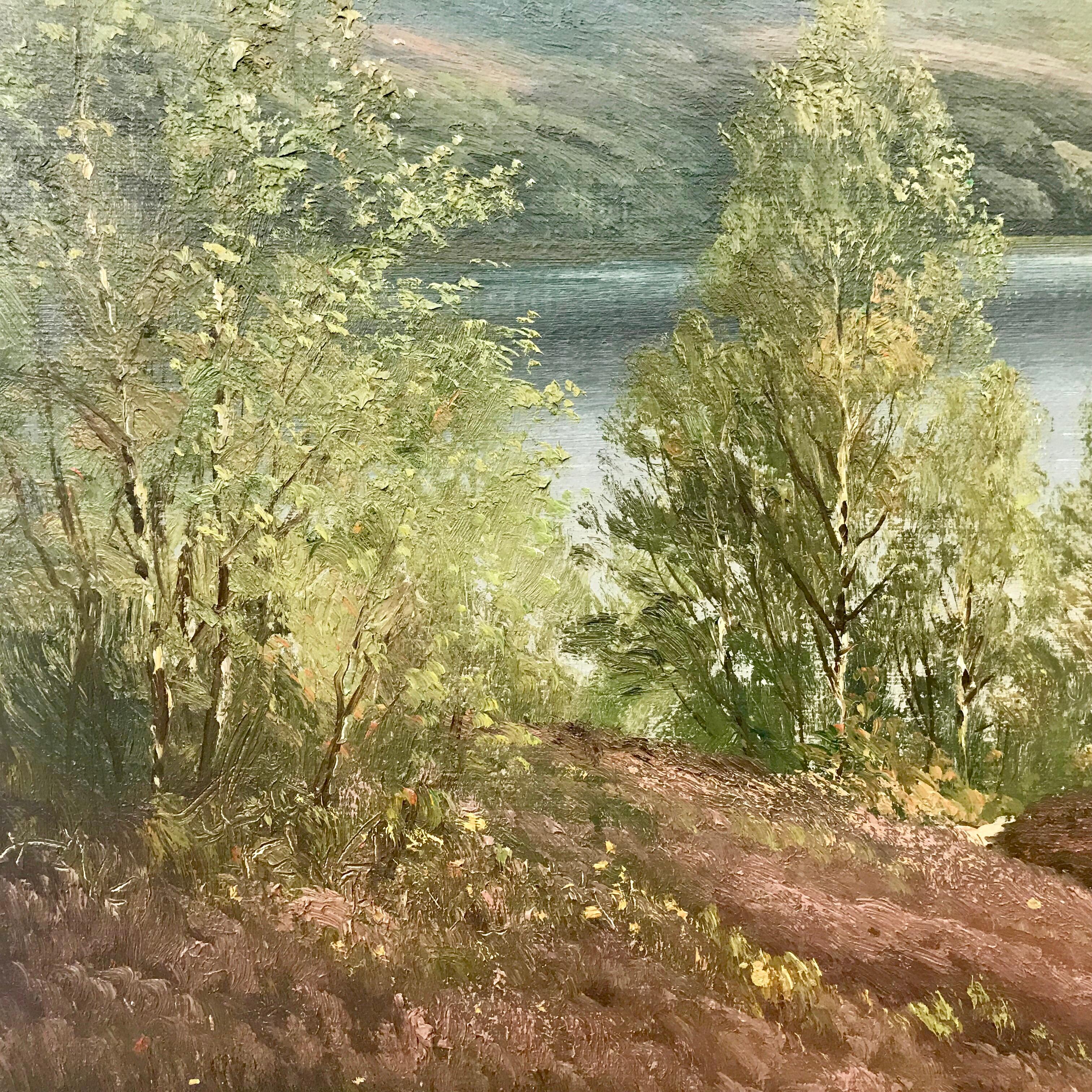 Originales Gemälde der schwedischen, norwegischen und norwegischen Fjord-Landschaft von dänischer Landschaftsmaler im Angebot 1