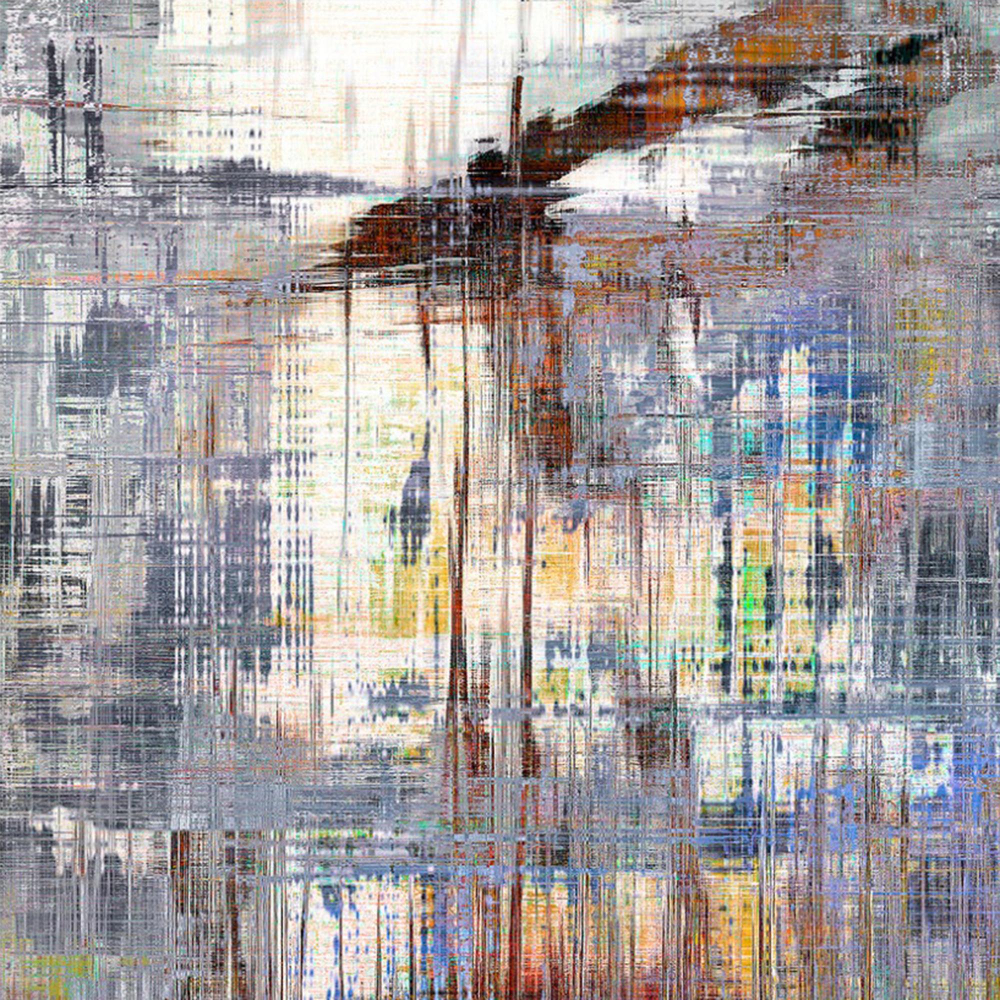 Conceptuales digitales Gemälde „Abstrakte Seelandschaft“ – Print von Jens-Christian Wittig