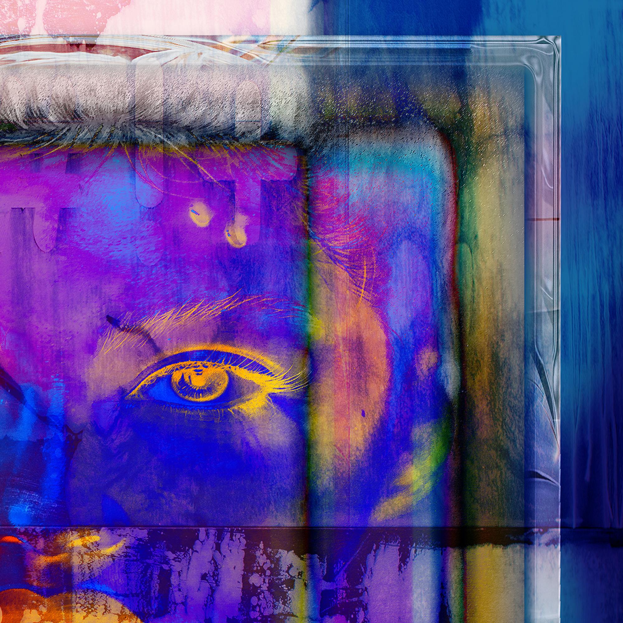 'Framed Color Face More And More' Digitales Gemälde, Lamda-Druck (Abstrakt), Photograph, von Jens-Christian Wittig