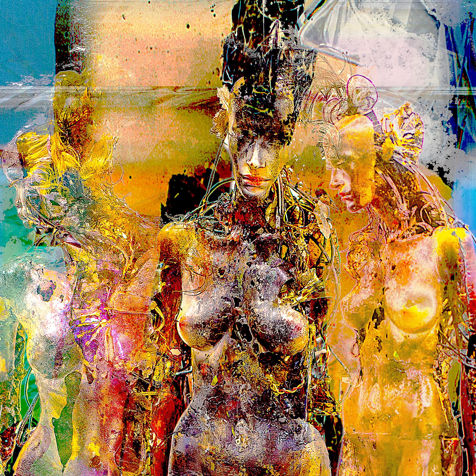 Digitales Gemälde „Framed Figures“, Lamda-Druck – Photograph von Jens-Christian Wittig