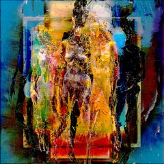 'Framed Figures' Digital Painting, Lamda Print