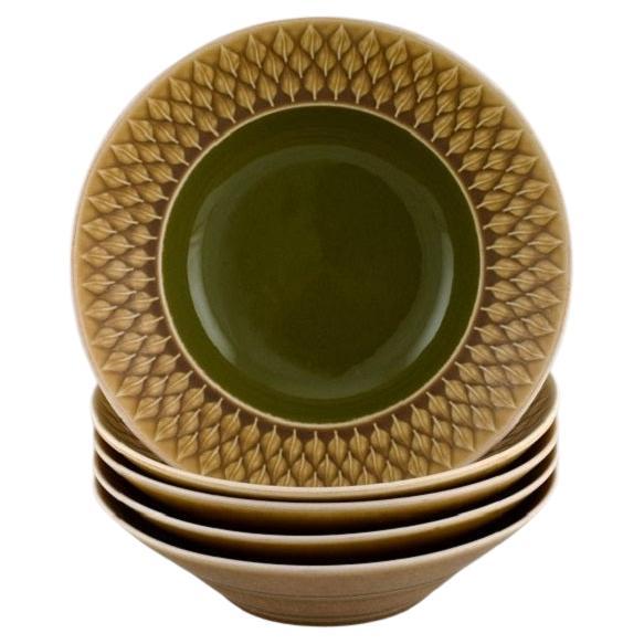 Jens H. Quistgaard for Bing 
Grøndahl, Five Relief Deep Plates