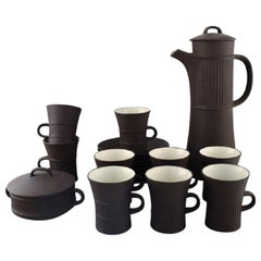 Jens H. Quistgaard, Denmark, Flamestone Coffee Service in Stoneware
