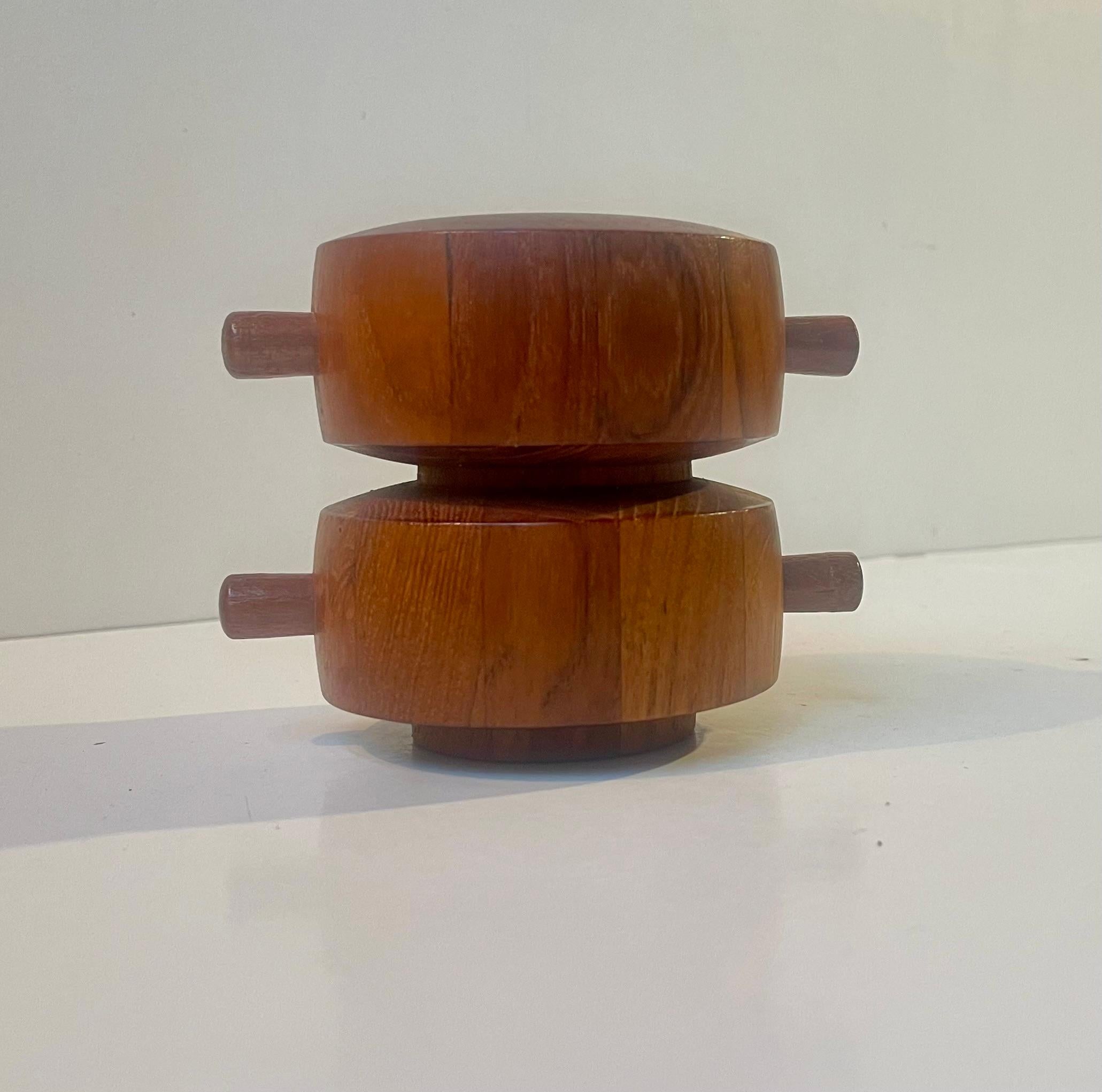 Jens H. Quistgaard Moulin et salière à poivre double en teck, années 1960 Bon état - En vente à Esbjerg, DK