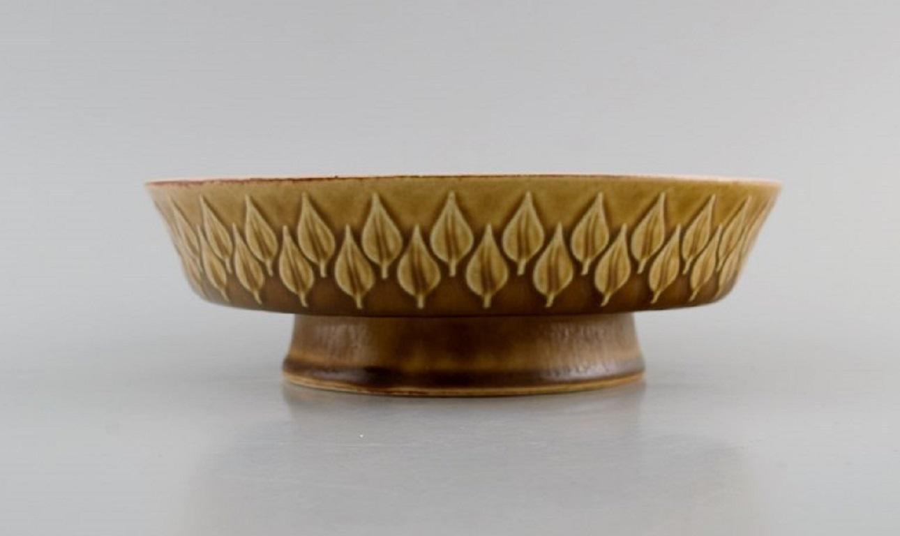 Scandinavian Modern Jens H. Quistgaard for Bing & Grøndahl, Relief Bowl and Two Plates For Sale