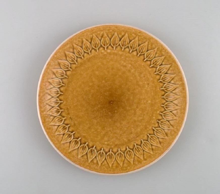 Danish Jens H. Quistgaard for Bing & Grøndahl, Relief Bowl and Two Plates For Sale